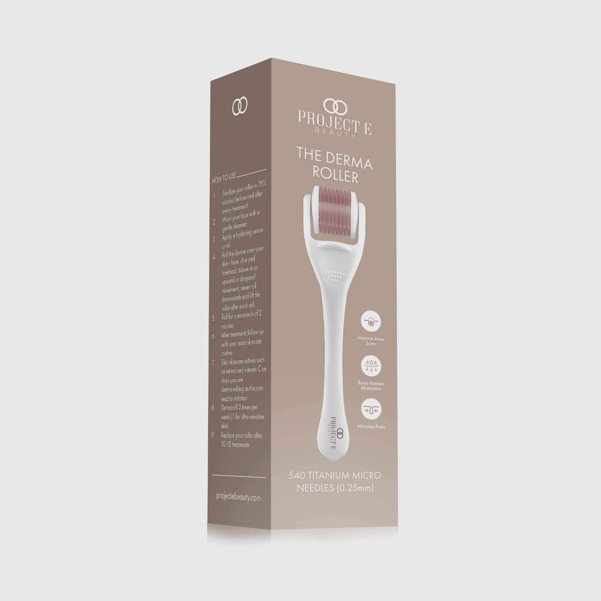 The Derma Roller | 540 Titanium Microneedle Facial Tool